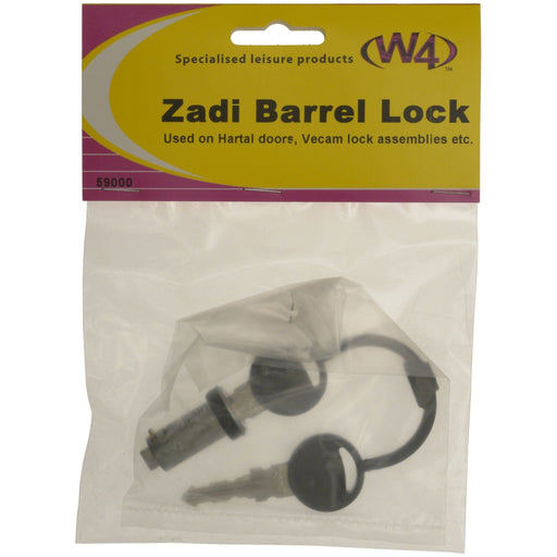 MDS1203 W4 ZADI barrel lock and keys 59000 W4 - UK Camping And Leisure