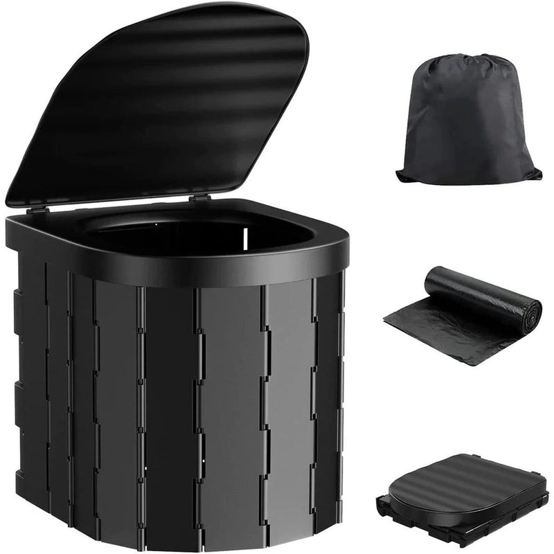 Olpro Folding Camping Toilet with Bag - Portable, Compact Design