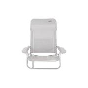 Crespo Beach Chair AL/221 Light Grey Crespo - UK Camping And Leisure