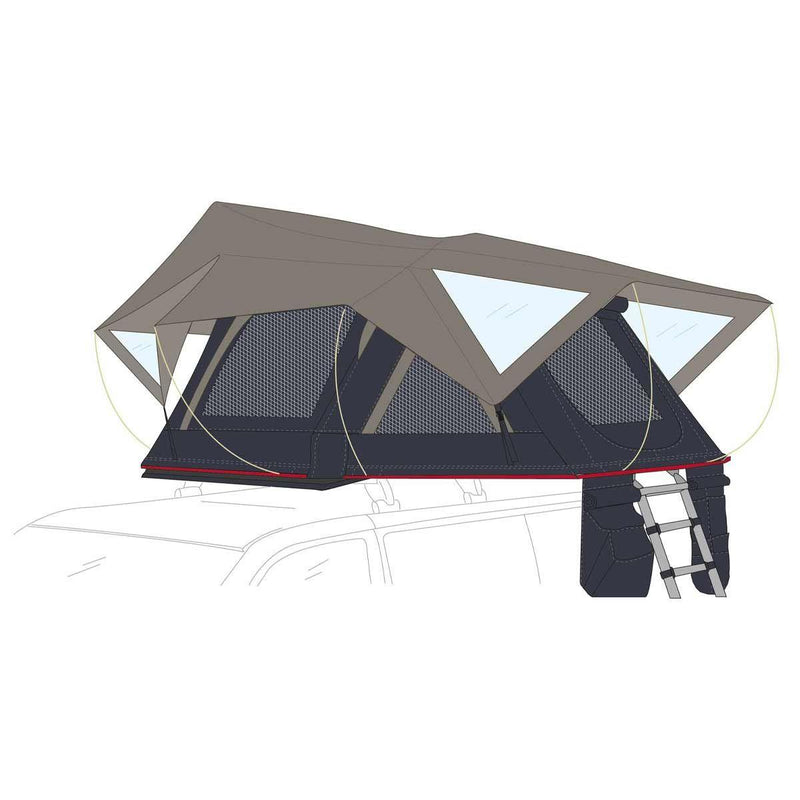 Fiamma Moonlight 180 Roof Tent  3 Person 180 (08891-01-) Fiamma - UK Camping And Leisure