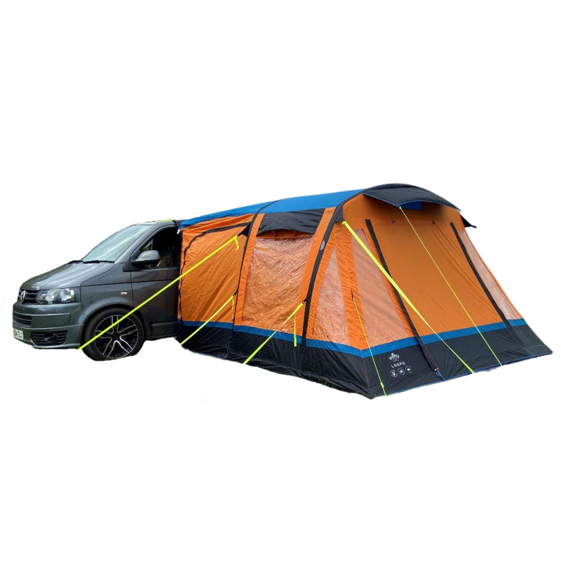 Olpro Loopo Breeze v2 Campervan Awning Orange / Grey Low | sewn-in groundsheet, motorhome, porch