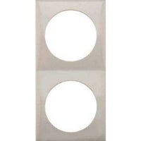 Berker Pure Design Double Frame Stainless Steel 21245S
