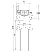 LCD TV Hinged Bracket (Ceiling Mount) for Campervans Nova - UK Camping And Leisure