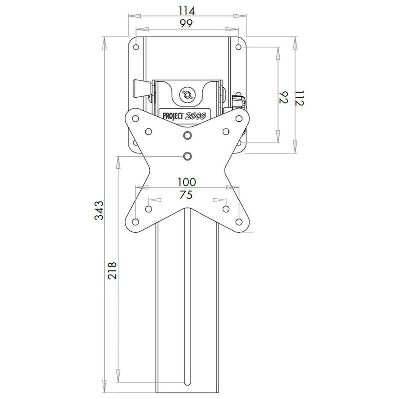 LCD TV Hinged Bracket (Ceiling Mount) for Campervans Nova - UK Camping And Leisure