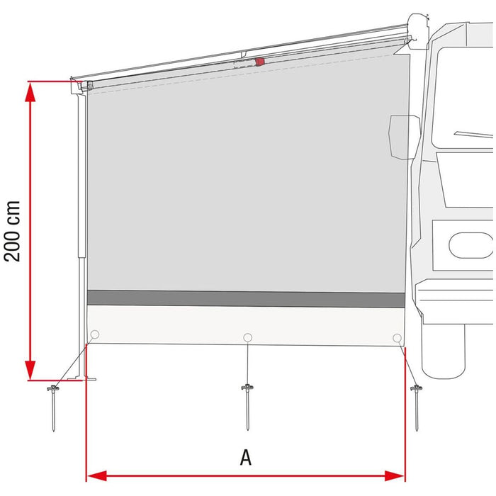 Fiamma Sun View Side Caravanstore XL Caravan Sun Shade Fiamma - UK Camping And Leisure