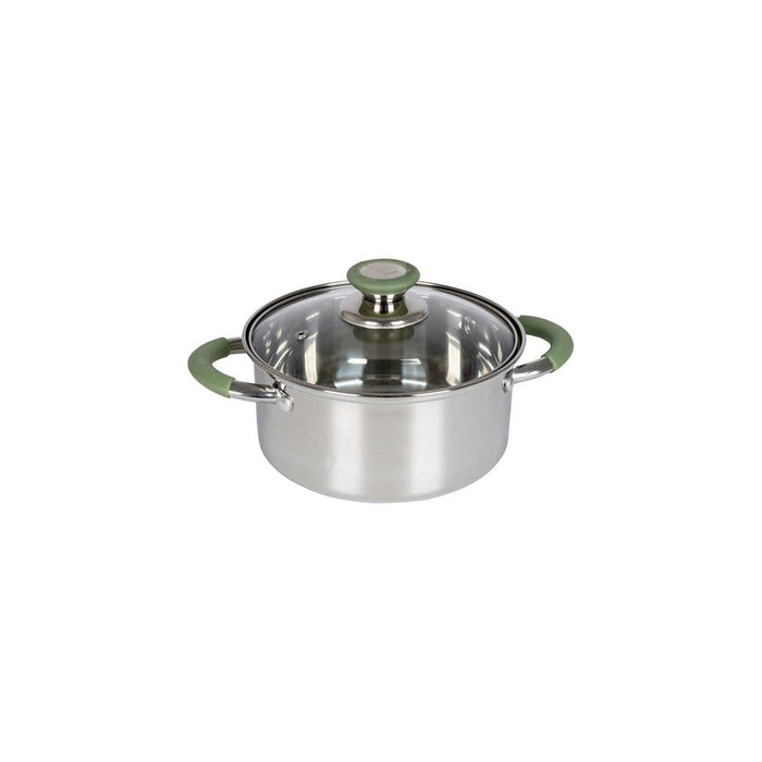 Bo-Camp Cookware Set Elan 3 Pieces RVS Bo-Camp - UK Camping And Leisure