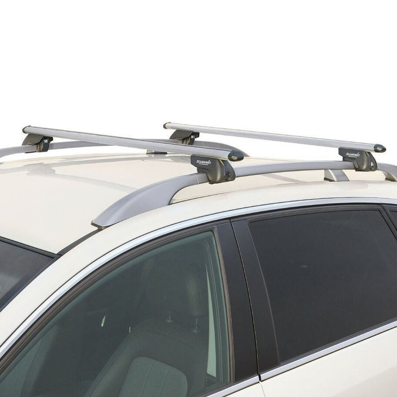 SUP-930C Premium Railing Roof Bar for Cars with Raised Running Rails, Aluminium, Set of 2 - View 5