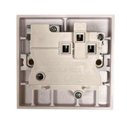 Square Edged Single Switched Socket White AG - UK Camping And Leisure