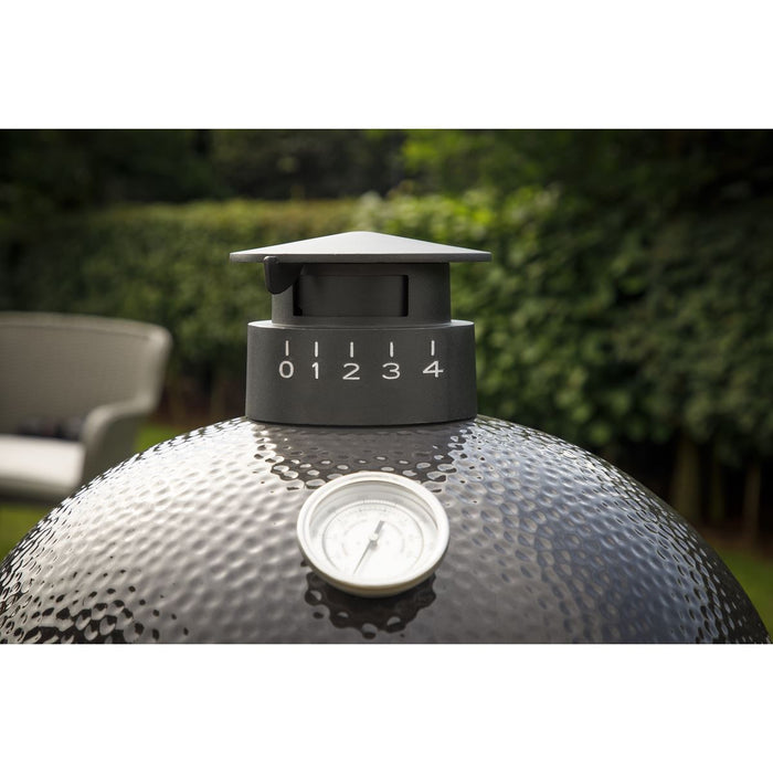 Dellonda Deluxe 22"(56cm) Ceramic Kamado Style BBQ with Wheeled Stand Dellonda - UK Camping And Leisure