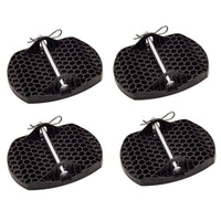 4x Royal Heavy Duty Caravan Corner Steady Pads Strong Design Metal Pin