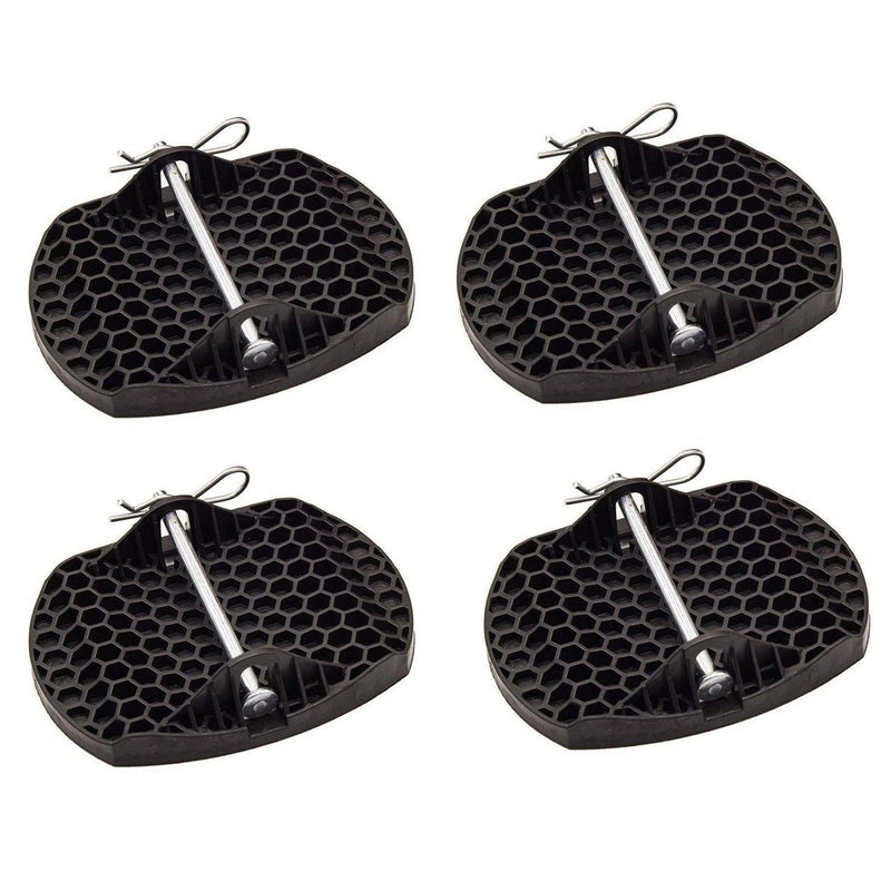 4x Royal Heavy Duty Caravan Corner Steady Pads Strong Design Metal Pin Royal - UK Camping And Leisure