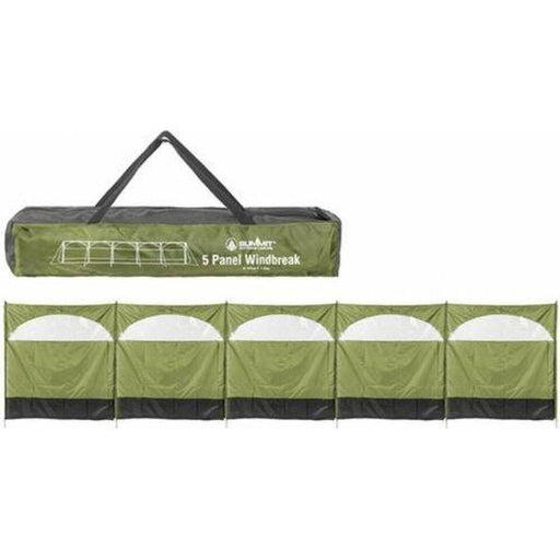 5 Panel Wind Break Screen Windbreaker 8.35m x 150cm Green Summit - UK Camping And Leisure