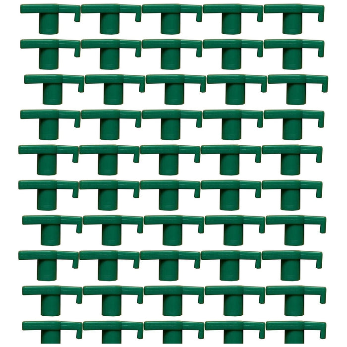 50 x Green Hard Ground Steel Rock Peg PLS Tops Hooks Tent 6009991 - UK Camping And Leisure