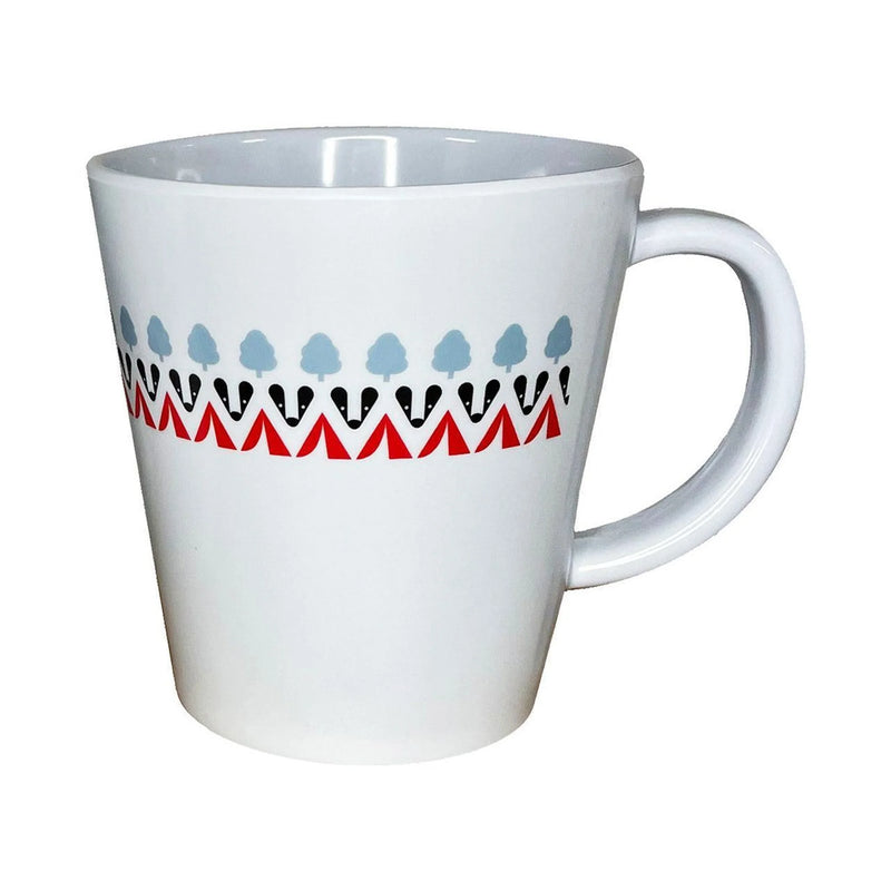Olpro Melamine Set 16 Piece - Red, Black & Grey Design