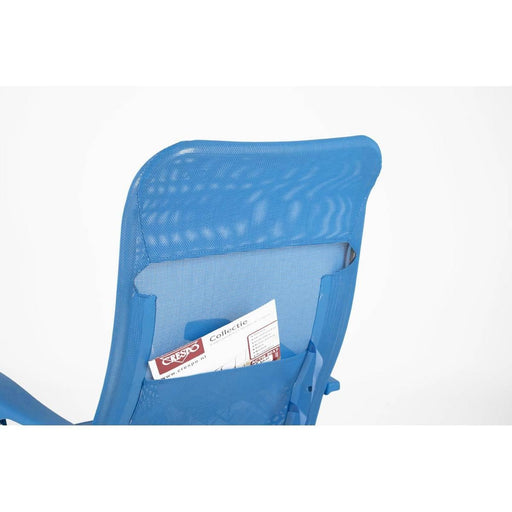 Crespo Beach Chair AL/205 Blue Crespo - UK Camping And Leisure