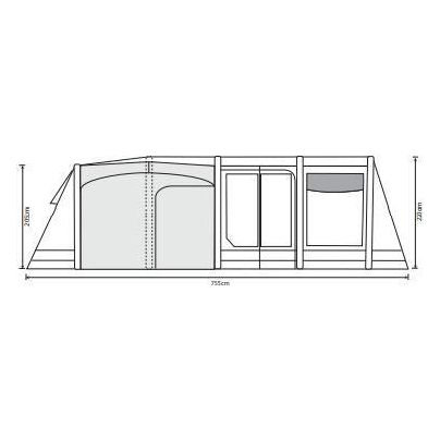 Outdoor Revolution Airedale 9.0SE 9 (+4) Berth Inflatable Air Tent Outdoor Revolution - UK Camping And Leisure