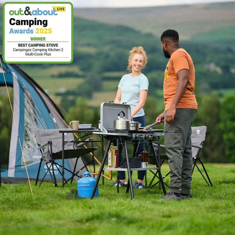 Campingaz Camping Kitchen 2 Multi Cook Plus Gas Stove Raised - View 4