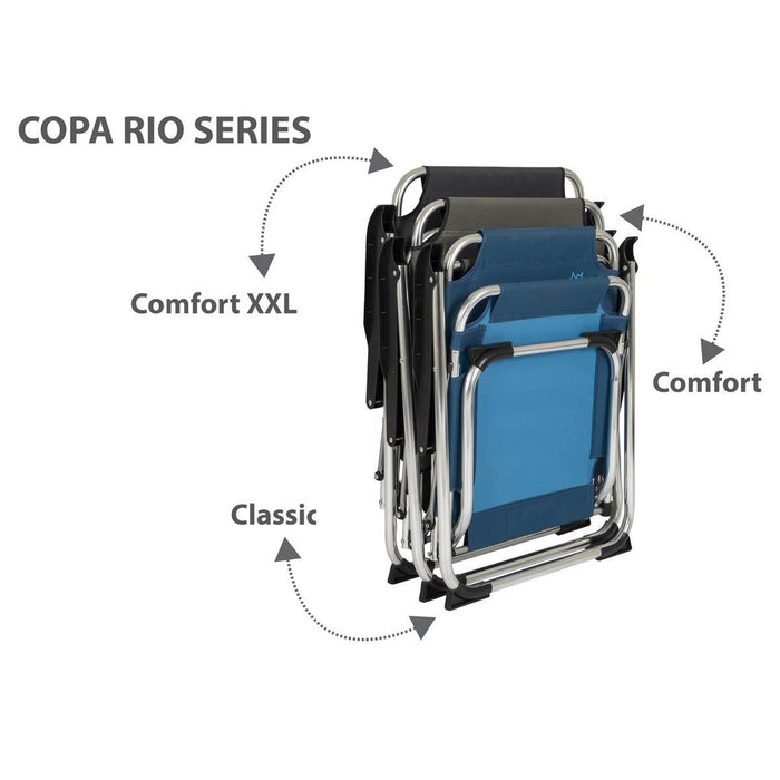 Bo-Camp Chair Copa Rio M Aluminium Ocean Bo-Camp - UK Camping And Leisure