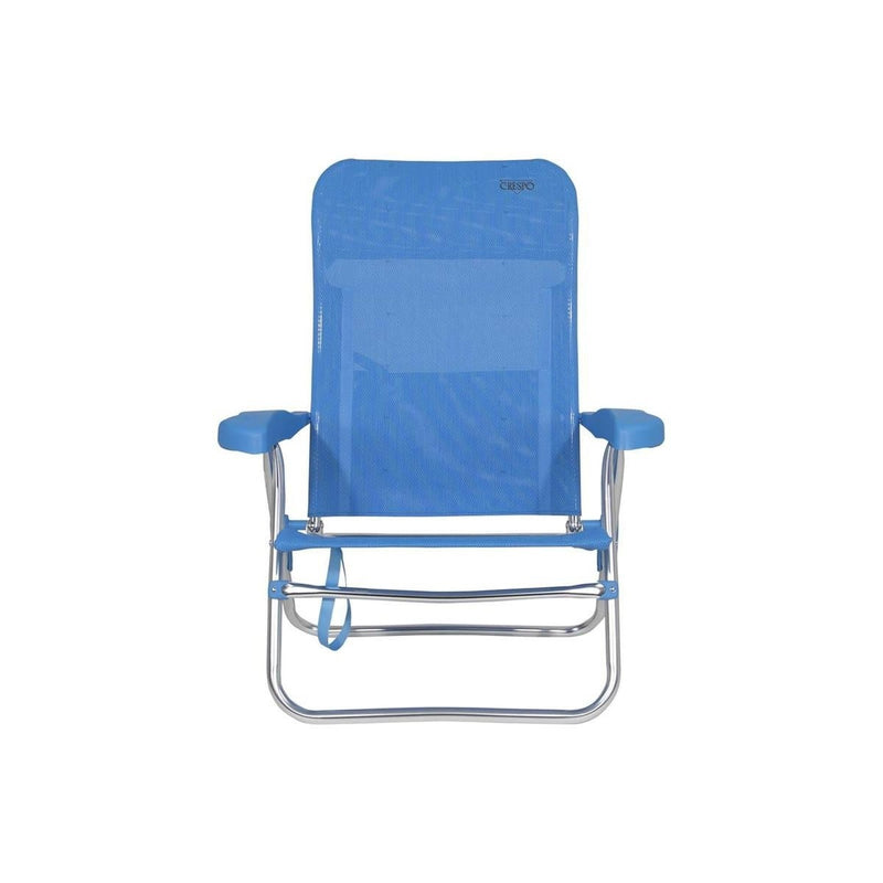 Crespo Beach Chair AL/205 Blue Crespo - UK Camping And Leisure