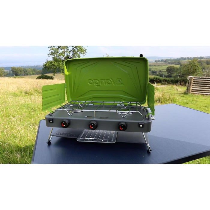 Vango Combi IR Camping Cooker Compact Two Burner Grill And Stove Piezo Vango - UK Camping And Leisure