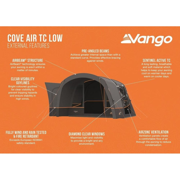 Vango Cove Air TC Low Drive Away Awning  (180 - 210cm) Campervan
