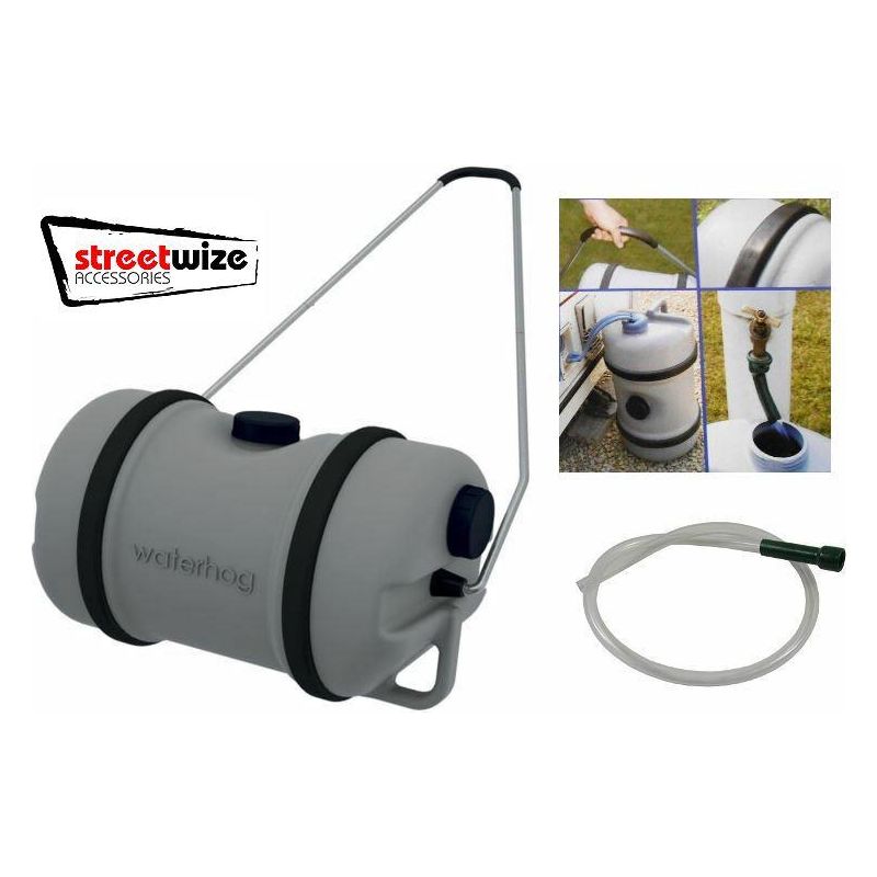 51 LITRE WATER HOG Motorhome Water Aqua Rolling Carrier Contrainer Barrel Leisurewize - UK Camping And Leisure