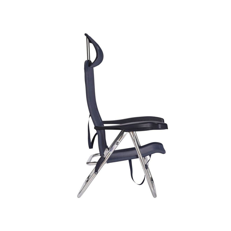 Crespo Beach Chair AL/205 Compact Dark Blue Crespo - UK Camping And Leisure
