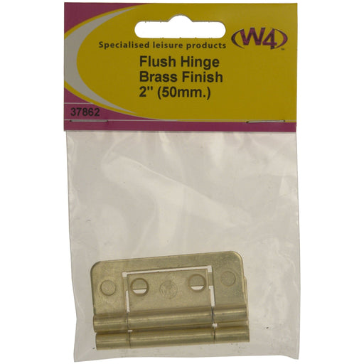 MDS1203 W4 brass finish Flush hinge no Finials 37862 W4 - UK Camping And Leisure