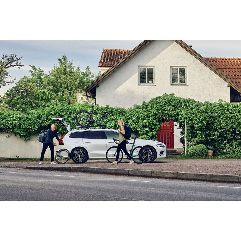 Thule Fast Ride roof bike rack fork mount black Roof Bike Rack Thule - UK Camping And Leisure