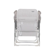 Crespo Beach Chair AL/206 Light Grey Crespo - UK Camping And Leisure