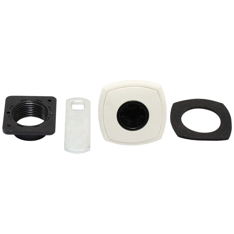 Zadi Square Push Lock White for Caravan/Motorhomes Nova - UK Camping And Leisure