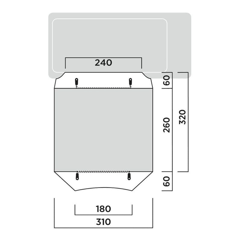Easy Camp Reine Driveaway Awning Campervan Low (180-200cm) - View 13