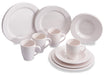 Quest 16 Piece Camping Dinner set whistful white Quest - UK Camping And Leisure