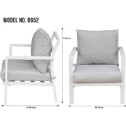 Dellonda Kyoto 4 Piece Garden Set Dellonda - UK Camping And Leisure