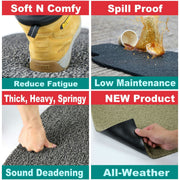 Nicoman Grey Spaghetti Mat 40X60 6040RWGREY Nicoman - UK Camping And Leisure