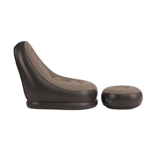 Easy Camp Maple Inflatable Lounge Set Camping Chair and Footstool - View 2