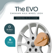 Leisurewize EVO Wheel Lock for Caravans fitted with an AL-KO receiver - View 2