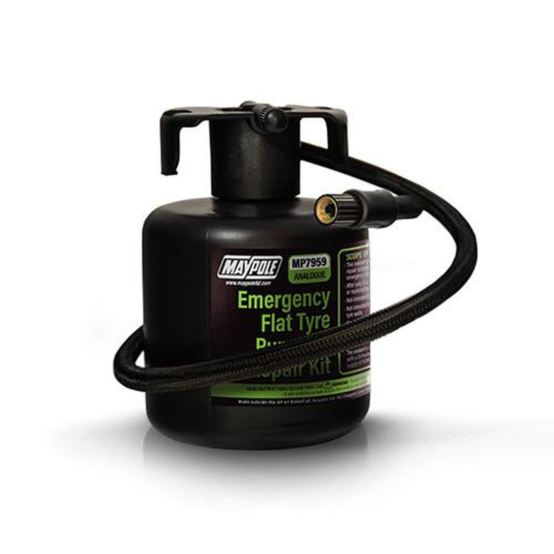 Maypole Emergency Flat Tyre Puncture Repair Kit Sealant & Compressor - View 4