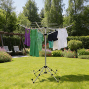 Leisurewize Caravan Camping 4 Arm Rotary Clothes Airer with Pegs - View 6