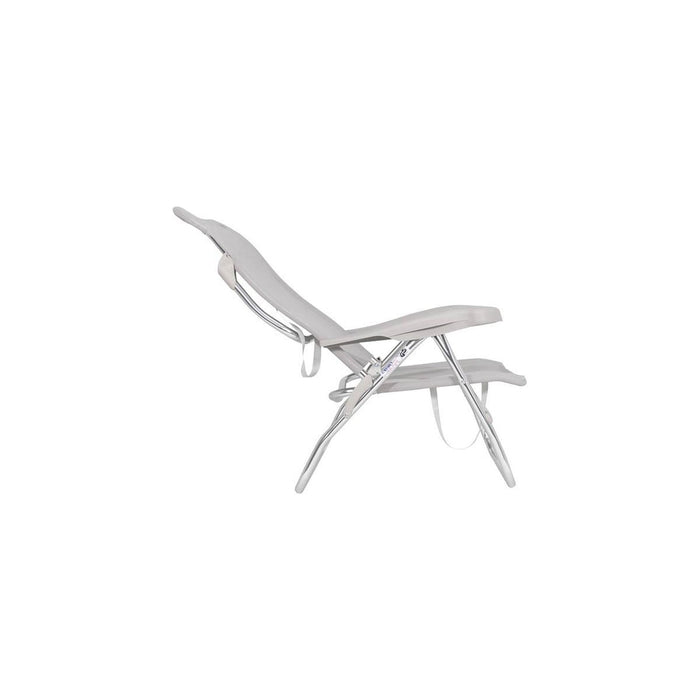 Crespo Beach Chair AL/223 Light Grey Crespo - UK Camping And Leisure