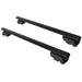 Roof Bars Rack Black fits Volkswagen Id.4 2020-Onwards for Flush Rails 75KG Summit - UK Camping And Leisure