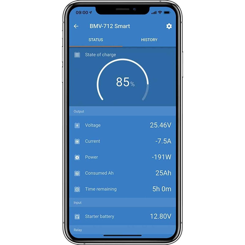 Victron BMV-712 Battery Monitor Gauge (Black / Bluetooth / Retail) Victron - UK Camping And Leisure