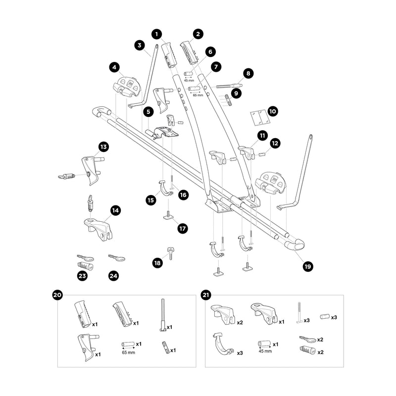 Thule Rear Plate for 532 - MPN 1500052303