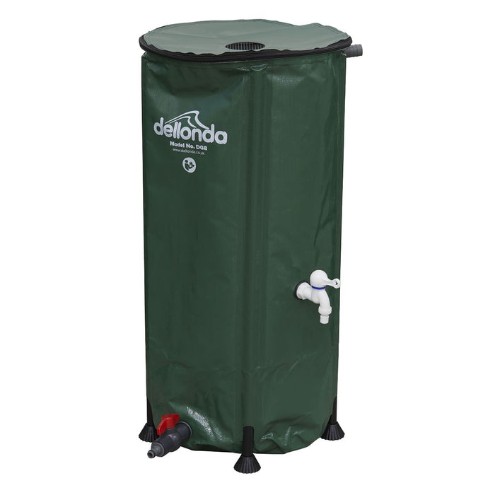 Dellonda Collapsible PVC Garden Water Butt with Zipped Lid & Drain Tap 100L Dellonda - UK Camping And Leisure