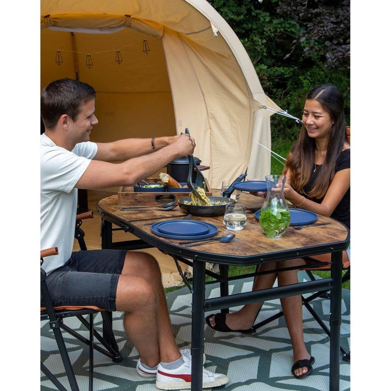 Bo-Camp Industrial Collection Tableware Patom 16 Pieces Blue Bo-Camp - UK Camping And Leisure