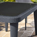 Dellonda Dining Tables with Tempered Glass Top 150 x 90 x 76cm - Anthracite Dellonda - UK Camping And Leisure