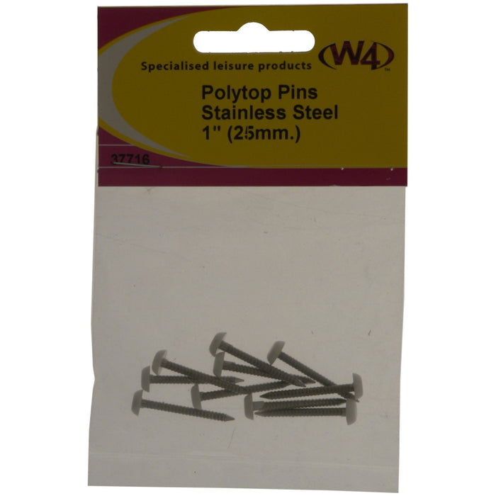 MDS1203 W4 Polytop pins 25mm stainless steel 37716 W4 - UK Camping And Leisure