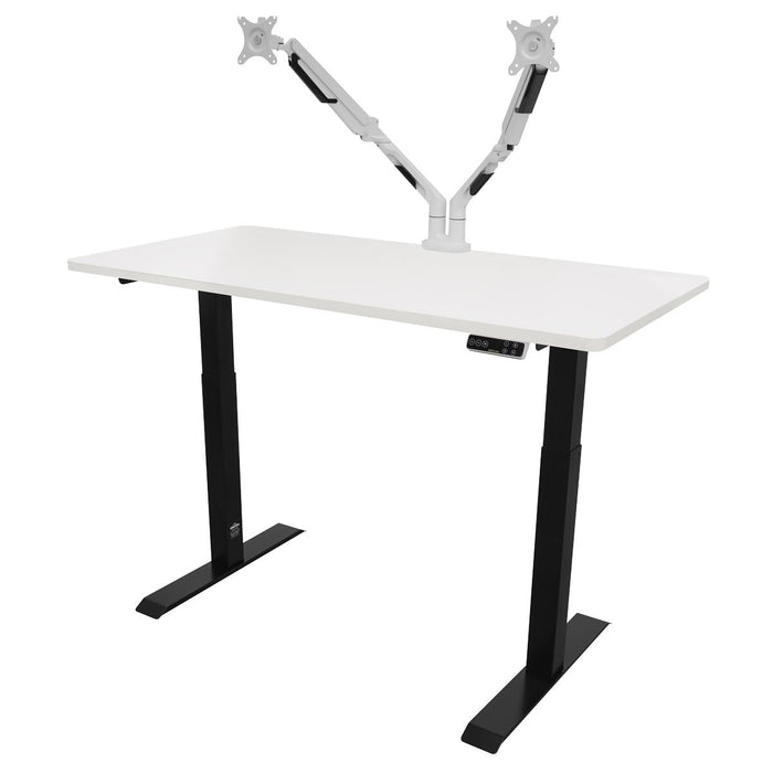 Dellonda  Electric Height Adjustable Standing Desk 1400 x 700mm Dual Motor 100kg Dellonda - UK Camping And Leisure