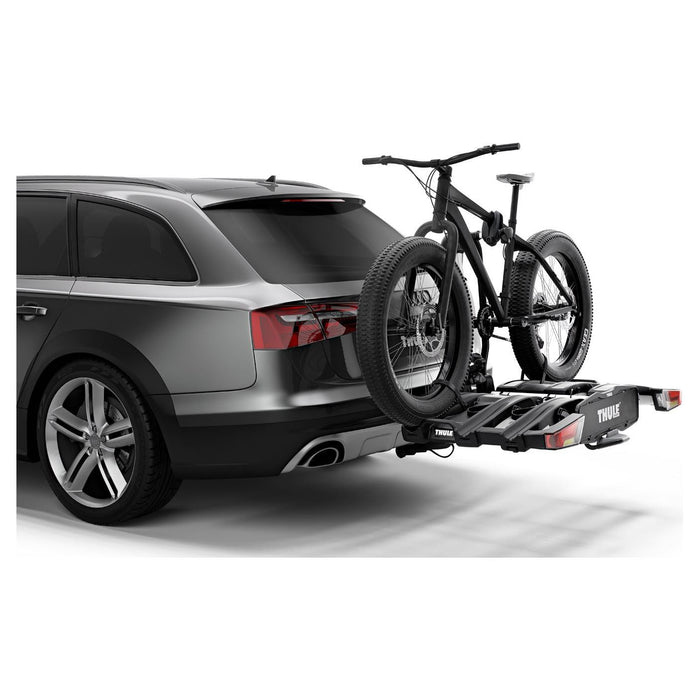 Thule EasyFold XT three-bike platform towbar bike rack black/aluminium Towbar bike rack