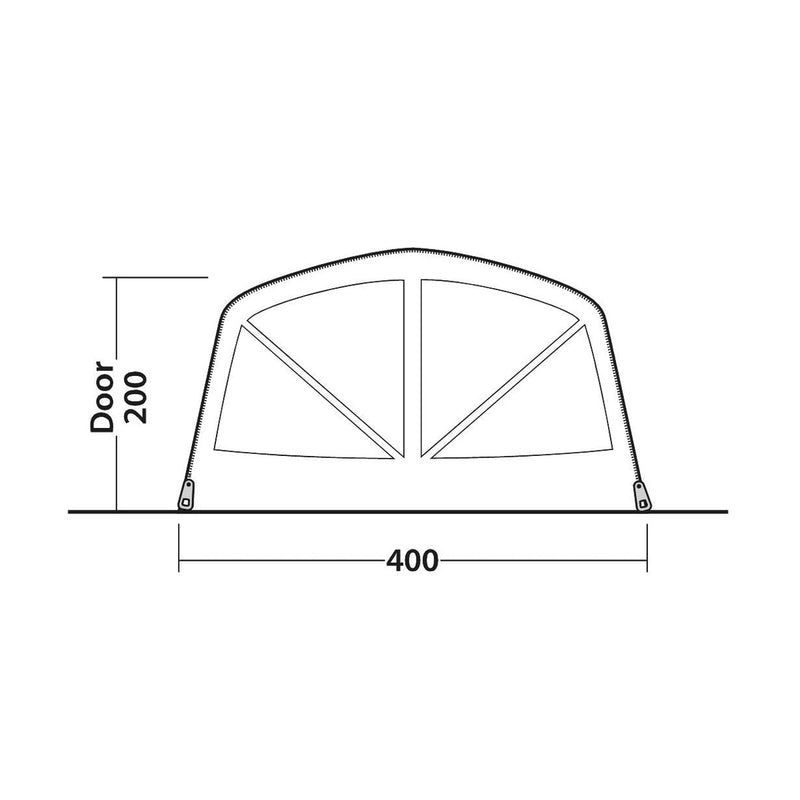 Outwell Alabama 6 Air TC 6 Berth Five Room Tunnel Tent - View 14